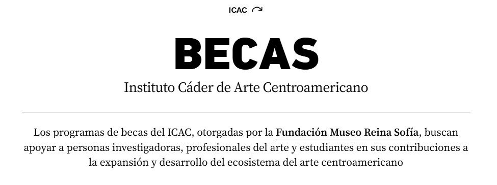 Beca de investigación 2027 del Instituto Cáder de Arte Centroamericano en Madrid